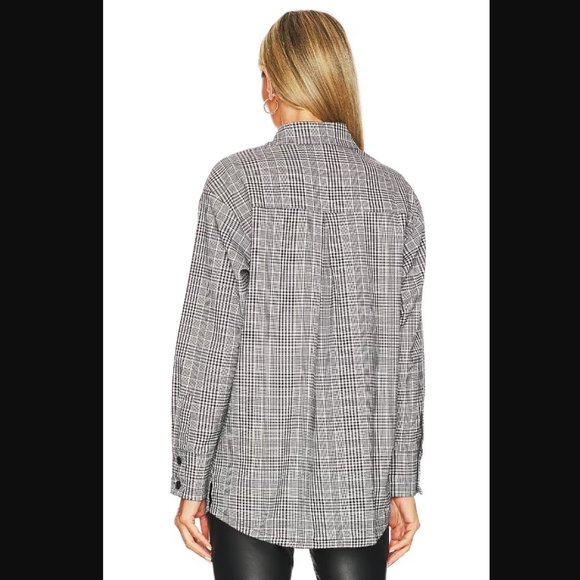 Patton Top by Lovers and Friends in Black White Check via Revolve - Picture 3 of 5